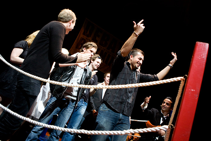 2008-05-07 - Debattboxning at Backa Teater, Göteborg