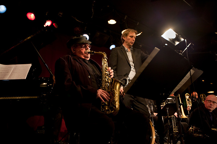 2011-02-06 - Norrbotten Big Band med Phil Woods at Fasching, Stockholm