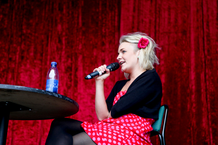 2012-06-29 - Sara Beischer och Göran Greider at Peace & Love, Borlänge